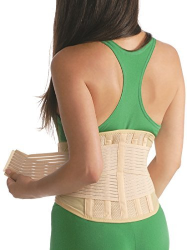Rückenbandage Rückenstütze Bandage Korsett Rücken Kreuz Stütze Gurt 3028 beige L/XL