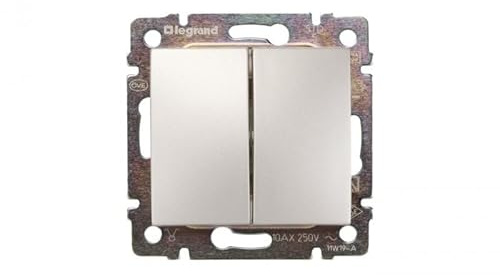 Legrand Valena 770105 - Vl-Int Doble 1P 10A Alum