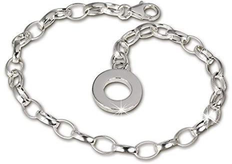 SilberDream Charmsarmband Charms Armschmuck 19cm 925 Sterling Silber FC0702 Silber Armband