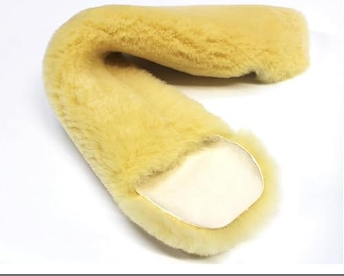 Förster-Fellnest Qualitäts Lammfell als Gurtschoner, Bauchgurtschoner, Sattelgurtschoner Fell |Schnallen vom Sattelgurt bleiben frei !