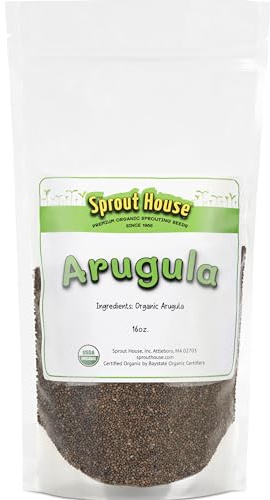The Sprout House Arugula Seeds 1 LB Organic Great for Microgreens