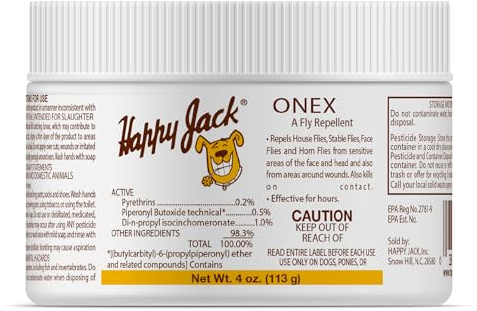 Happy Jack Onex Fly Repellent Ointment, 4 oz