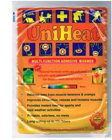 Uniheat Self Adhesive Pain Relief Warmer Heat Pack x40