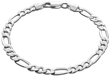 STERLL Herren-Armband aus massivem 925 Silber, ideal als Geschenk für Mann oder Freund, mit Schmuckbox