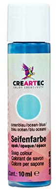 CREARTEC Natürliche Seifenfarbe Opak - Seifenherstellung/Seifenkreationen - Farbe: Ozeanblau - Inhalt: 10ml - Made in Germany