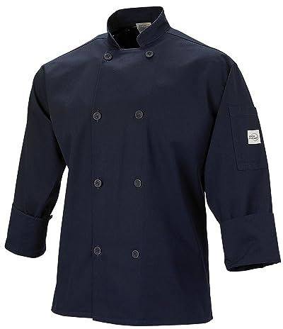 Mercer Culinary Millennia - Chaqueta unisex con botones tradicionales