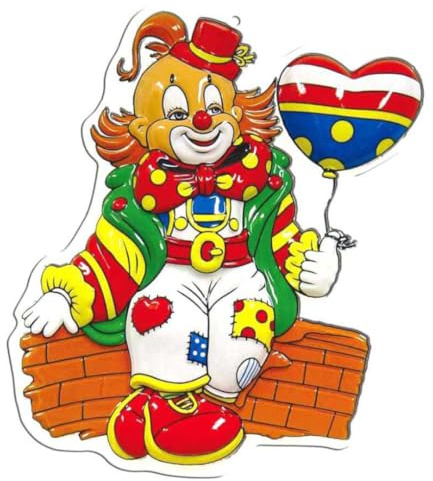 Wandbild Mini-Clown, Höhe ca. 40 cm, Wand-Deko, Dekoration