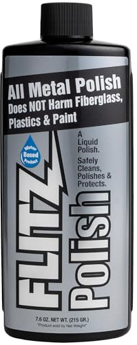 Flitz Multi-Purpose Polish and Cleaner Liquid for Metal, Plastic, Fiberglass, Aluminum, Jewelry, Sterling Silver: Great for Headlight Restoration + Rust Remover, Made in the USA