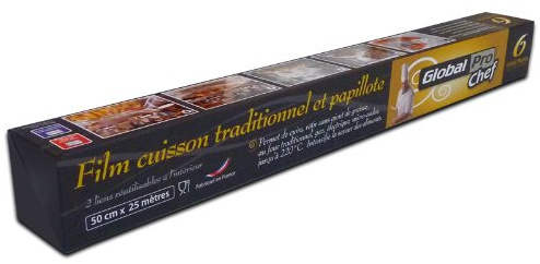 Film cuisson traditionnel et papillote NATPRO COOK rouleau 50cm x 25m