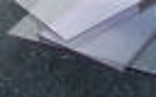 Scheibe, transparent, aus verdichtetem Polycarbonat, 2.050 x 1.250 x 2 mm