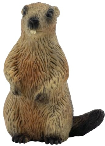 Bullyland Murmeltier Spielzeug Figur, 4,8 cm, für Kinder ab 3 Jahren | Dekoration und kleines Geschenk, für Kinder ab 3 Jahren und Sammler, detailgetreu, PVC frei, 64455