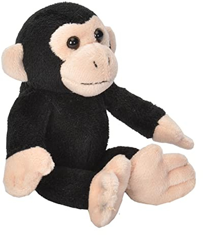 Wild Republic 18109 - CK Lil's Plüsch Schimpanse Affe, 15 cm, Schwarz-beige