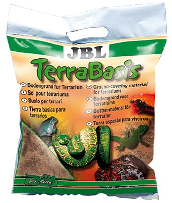 JBL TerraBasis 71010 Golvbotten för regnskogsterrarier specialjord utan tillsats av gödselmedel, 5 l