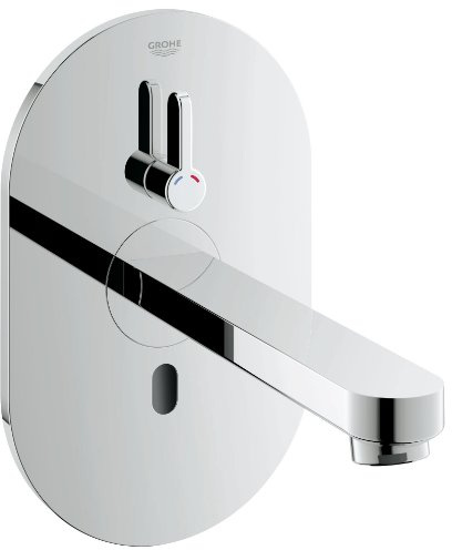 GROHE 36315000 Eurosmart Cosmopolitan E Infra-Red Electronic Wall Basin Tap with Mixing Device - Chrome