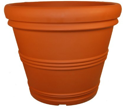 Tusco Products Rr245tc Rebord roulé Pot de Jardin, 62,2 cm, Terre Cuite