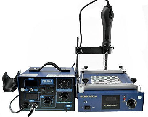 Pack Estación Soldadura 2 en 1 Mlink H4 + Precalentador Mlink 853a para Trabajos de Soldadura Electronica