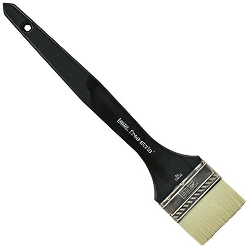Liquitex Professional Freestyle Large Scale Brush, Broad Flat/Varnish 3-inch, Long Handle,Black