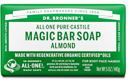 Dr Bronners Organic Almond Soap Bar 140g