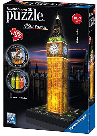 RAVENSBURGER SP 3D Puzzle Bauwerke Big Ben bei Nacht