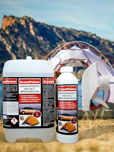 CleanPrince 5500 ml Cabrioverdeck- und Zelt-Imprägnierspray 5,5 Liter Cabrio Cabriolet Cabrioimprägnierung