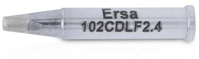Ersa i-Tip Ersadur 0102CDLF24 Long-life Soldering Tip Straight Chisel-Shaped 2.4 mm with Ersadur LF Coating