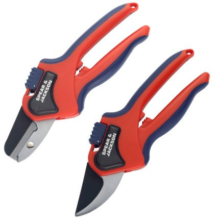 Spear & Jackson 6070TP Set di forbici da potatura Razorsharp Bypass & Anvil