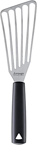 triangle Pfannenwender geschlitzt - Edelstahl Profi-Wender Made in Germany | Rostfreier Küchenwender mit 5 Schlitzen, ergonomischem Griff – ideal für Profis und Hobbyköche