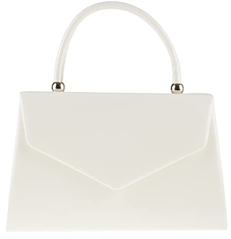 fi9® , Damen Clutch Weiß weiß