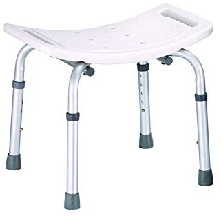 Badhocker | Höhenverstellbar | RUTSCHFEST | Duschstuhl | Maximale Belastbarkeit 150 kg | Duschhocker