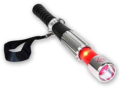 kh security hochleistungs-LED Stab-Taschenlampe Compact, inklusive Stroboskoplicht und rotes Warnlicht, 160163