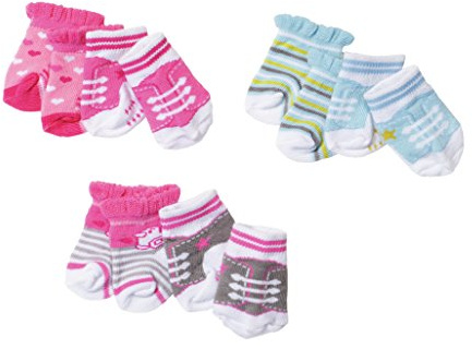 BABY born Socks, 2 pack Calcetines de muñeca - Accesorios para muñecas (2 pack, Calcetines de muñeca, 3 año(s), Multicolor, 43 cm, Chica, 2 pieza(s)) , color/modelo surtido
