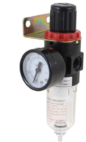 sourcingmap Régulateur AFR-2000 Filtre pneumatique, unités de traitement Air avec jauge de pression