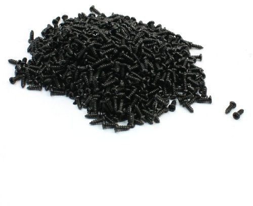 sourcing map 1000 Stück selbstschneidendes Gewinde Runde Kreuzschlitzschraube 2mm x 6mm