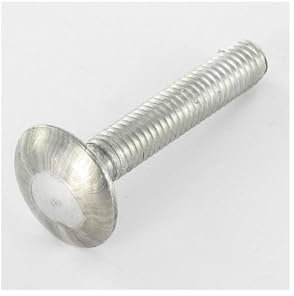 VIS TETE RONDE COLLET CARRE TRCC JAPY 7X50 PAS100 ACIER ZING BLANC