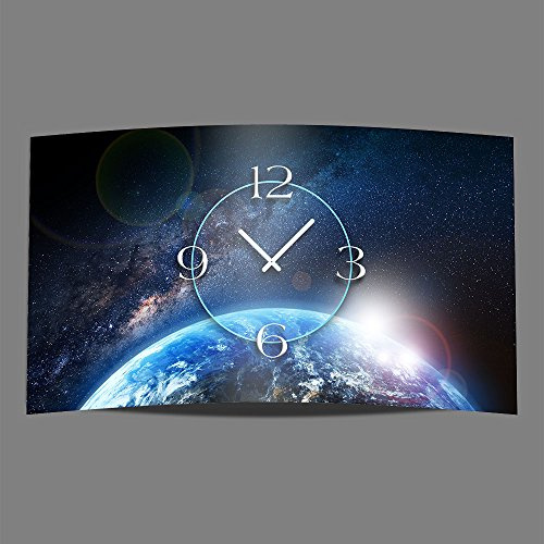 dixtime Galaxy All Weltraum Designer Wanduhr modernes Wanduhren Design leise kein Ticken 3D-0158