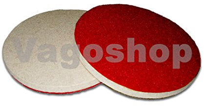 3 X feltro dischi per lucidare 125 mm dischi in velcro, dischi abrasivi, lucidatura Disc