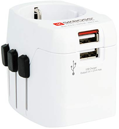 Skross Travel Adapter World PRO+ USB Earthed