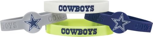 Amico International Aminco Unisex Silicone Rubber Wrist Band Set of 4 Bracelets, Team Colors