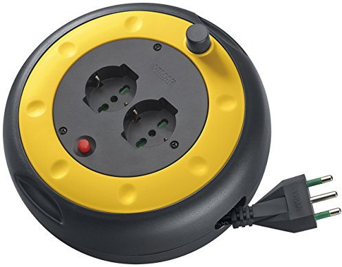 Vimar Avvolgicavo, 16 A, due connettori universali, 5 metri, 0P32710