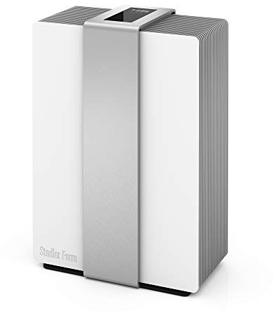 Stadler Form Luftwäscher Robert, 2 in 1: Luftbefeuchter & Luftreiniger, für Allergiker geeignet, silberMatt/Weiß, 321 x 471 x 235, A-201