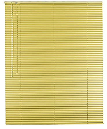Original Easy-Shadow Aluminium Jalousie Jalousette Breite 180 x 175 cm Höhe in Farbe hellgelb - Bedienseite links - Fensterjalousie Jalousien Alu-Jalousien Alu-Jalousetten Fenster Rollo Lamellenbreite 25 mm Lamellen / Maßanfertigung