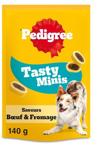 Pedigree Sa Récompense Friandises pour Chien Adulte, Un Sachet de 140g de Mini Bouchées - Pack de 6