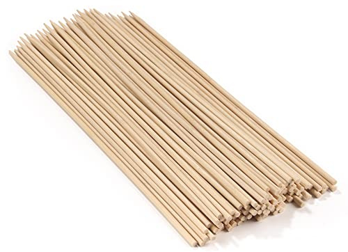 BambooMN - 5mm Semi-Point Multipurpose Tornado Potato Bamboo Skewers - 17.5 (44cm) - 1,000 Pieces