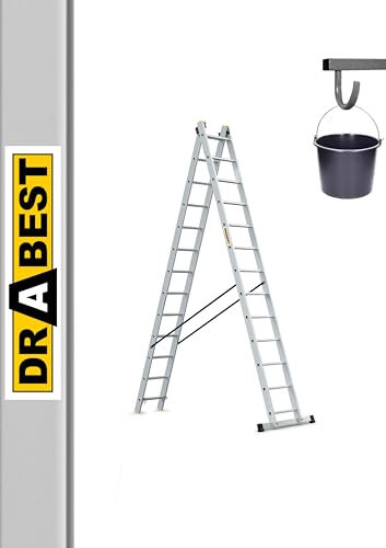 Drabest Multi-Function 2 Section Aluminium Combination Ladders 6.1m