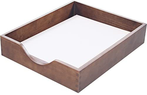 Carver Wood Products Cw07212 Plateau de bureau en bois Noyer Format lettre