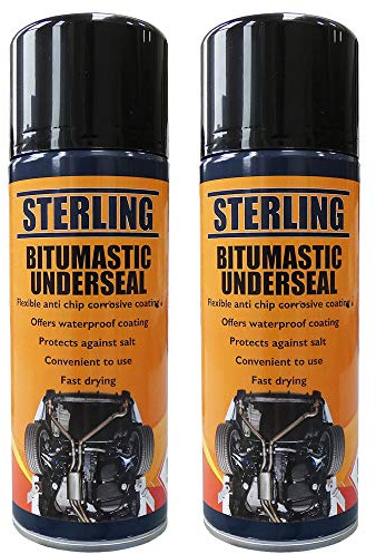 All Trade Direct 2 x 400ml 400g BITUMASTIC UNDERSEAL SPRAY UNDERBODY COATING PROTECTION