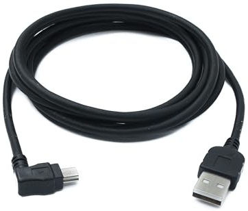 System-S 2m meter Mini USB Kabel 90 grad gewinkelt Winkelstecker