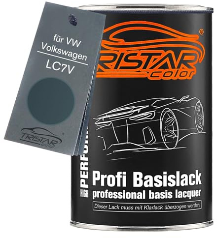 TRISTARcolor Autolack Dose für VW/Volkswagen LC7V Blue Anthrazit Pe. 1,0L | Blue Anthracite Perl / Blue Anthrazit Perl, Basislack, Literware, spritzfertig