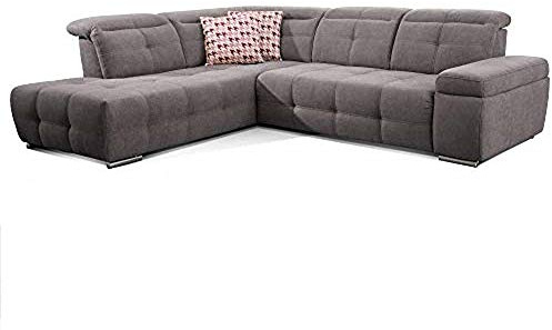 CAVADORE 5036 Acolchado Esquina mistrel, ottomane de Cama 3, 269 x 77 – 93 x 228 cm, Kati Fango