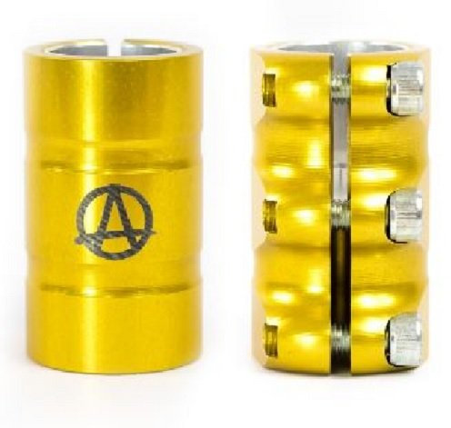 Apex Gama SCS Compression pour trottinette Bar Clamp 31,8/34,9 (or)